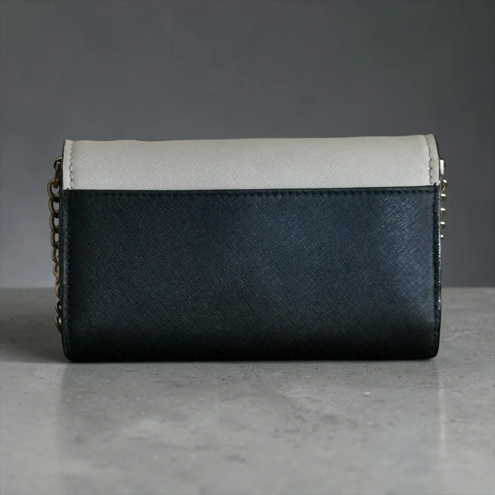 Kate Spade Cameron Street Corin Two-Tone Cream and Black Chain Crossbody Bag - Picture 4 of 12